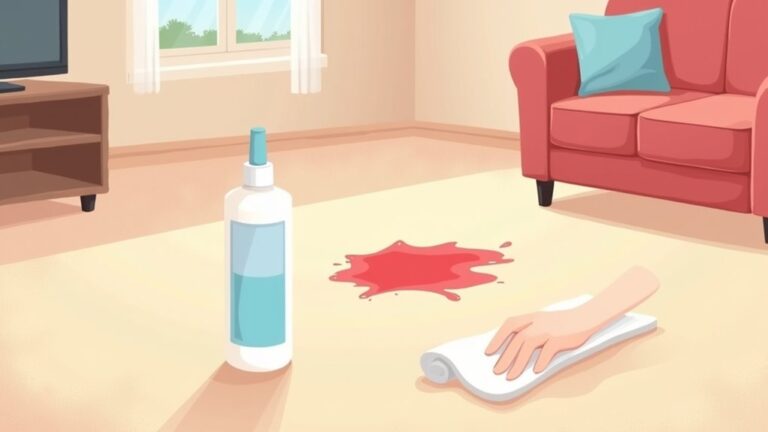 remove lipstick from carpet