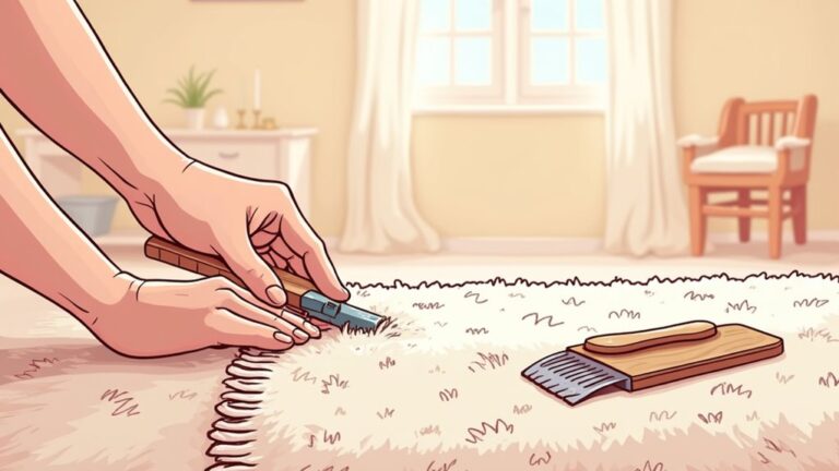 repair pulled carpet loops